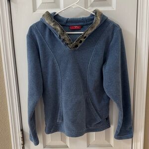 Wooly Bully  Colorado Blue Fleece Hoodie sz m